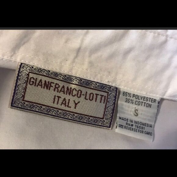 Gianfranco-Lotti Italy White Blouse Size Small - Picture 3 of 3